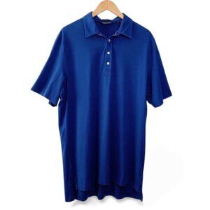 Ralph Lauren Polo Golf Shirt Men’s Vintage Lisle Blue Preppy Lightweight XL